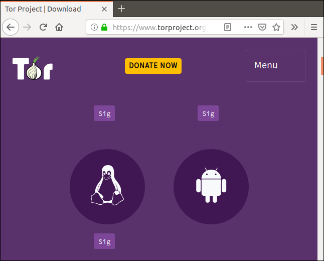 Tor browser download page