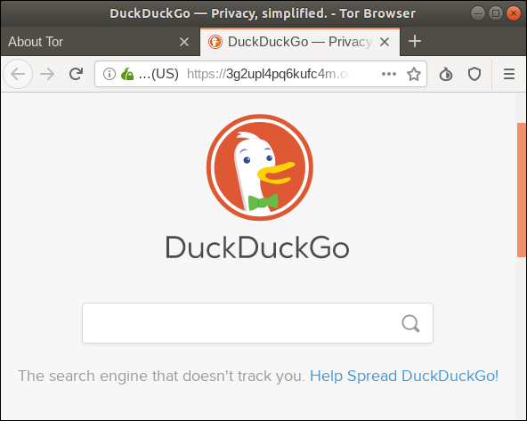 Duck duck go .onion site