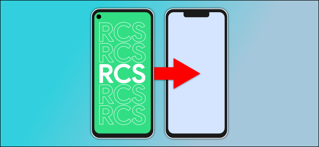 two phones, one with RCS
