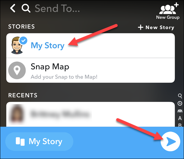 select your story and any friends