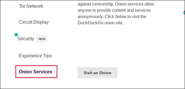 visit an onion link