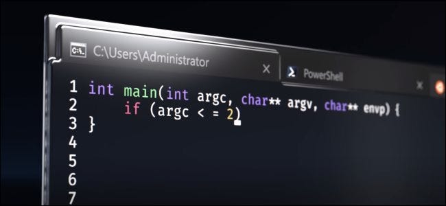 The Windows Terminal as depicted in Microsoft's announcement video.