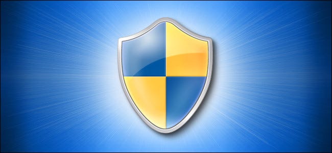 Windows 10 Shield Logo Icon on Blue Background