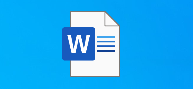 A Word document icon on a Windows 10 desktop.