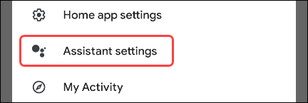 select assistant settings