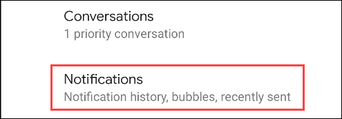 select notifications