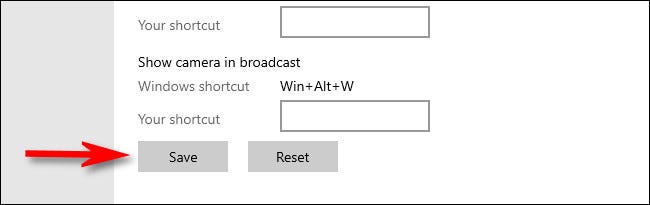 In Windows Settings, click Save.